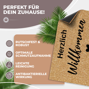 fußmatte kokos außen 60x40cm kokosmatte fußmatte außen kokos fußmatte kokosfußmatte schmutzfangmatte fußmatte innen fußmatte außen fußmatte willkommen fußmatte mit spruch elbfuchs