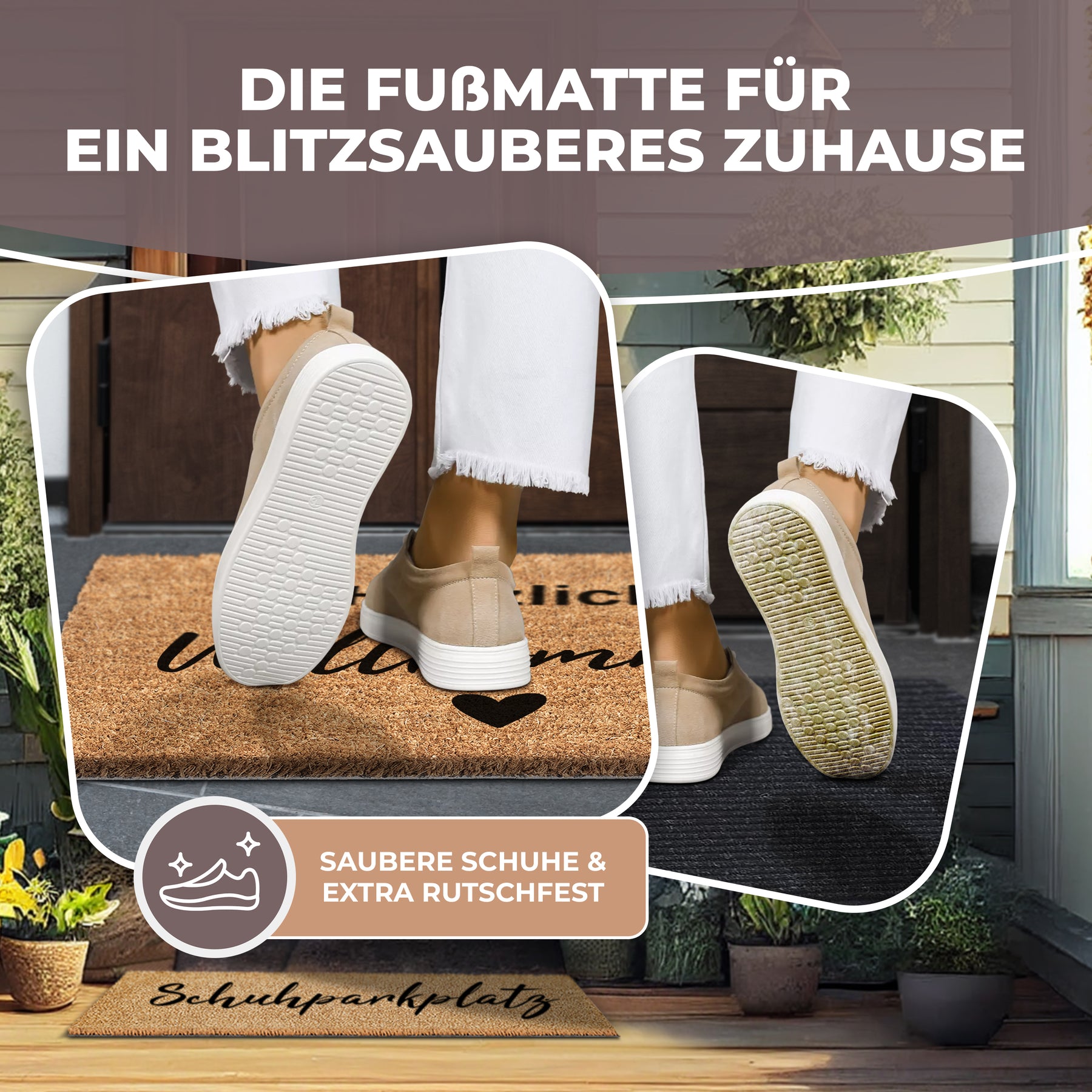 fußmatte kokos außen 60x40cm kokosmatte fußmatte außen kokos fußmatte kokosfußmatte fußmatte willkommen fußmatte mit spruch eingangsmatte türmatte fußabtreter fußabstreifer elbfuchs