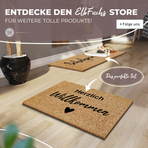 fußmatte kokos außen 60x40cm kokosmatte fußmatte außen kokos fußmatte kokosfußmatte fußmatte willkommen fußmatte mit spruch eingangsmatte türmatte fußabtreter fußabstreifer elbfuchs