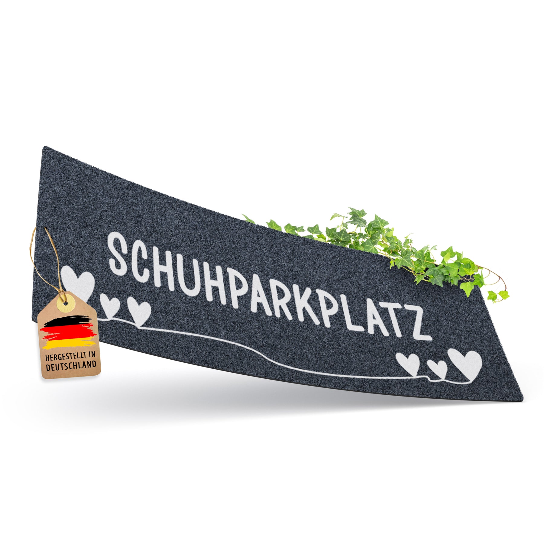 Schuhparkplatz Fußmatte mit Herz 100x35 cm Schuhabstreifer innen Eingangsmatte Türvorleger Fußmatte außen Schmutzfangmatte fussmatte schmal Fußmatte lustig eulenschnitt fußmatte schuhablage schmal Fußabtreter innen